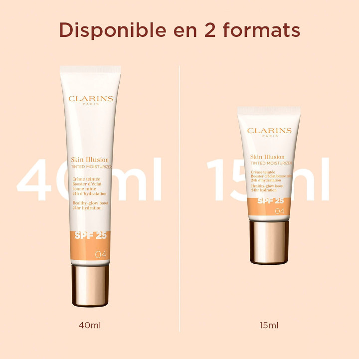 Skin Illusion Tinted Moisturizer SPF25 Crème Teintée Booster d'Éclat - Format Voyage