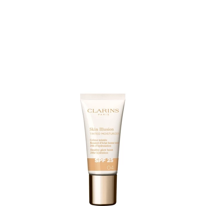 04- Skin Illusion Tinted Moisturizer SPF25 Crème Teintée Booster d'Éclat - Format Voyage - CLARINS - Incenza