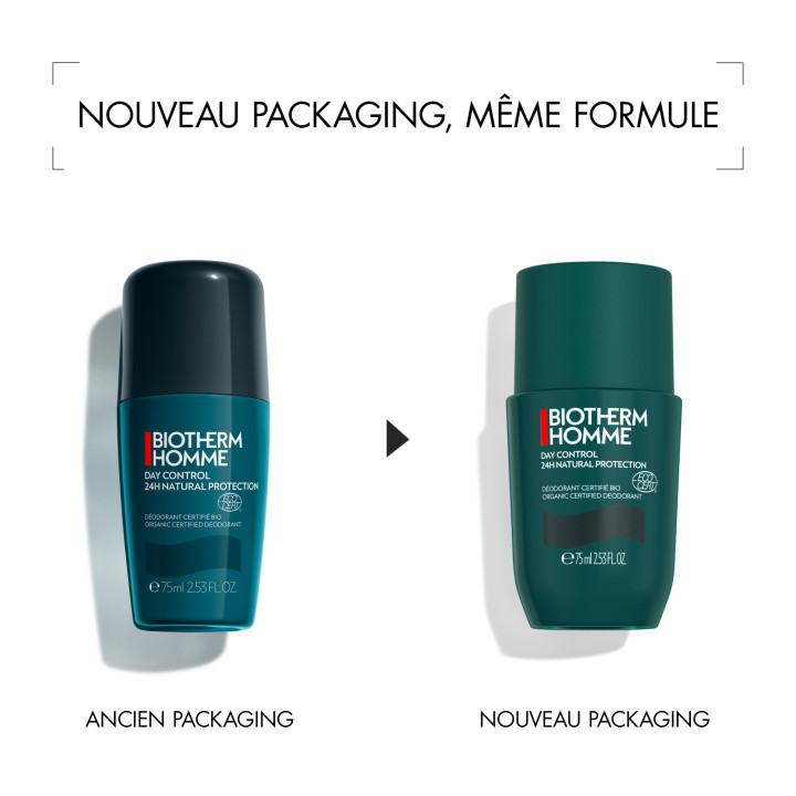 Day Control Déodorant Bio 24 H Sans Sels d'Aluminium pour Homme Roll-on