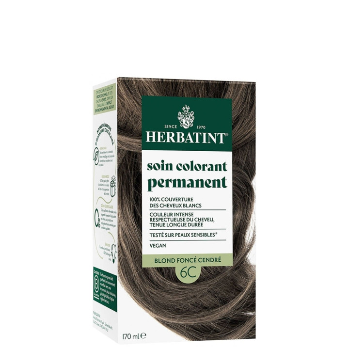 6C - Herbatint C - Cendré Soin Colorant Permanent