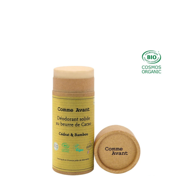 Déodorant Solide Au beurre de Cacao Cédrat & Bambou