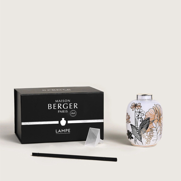 Porcelaine Blanche Végétale Bouquet Parfumé