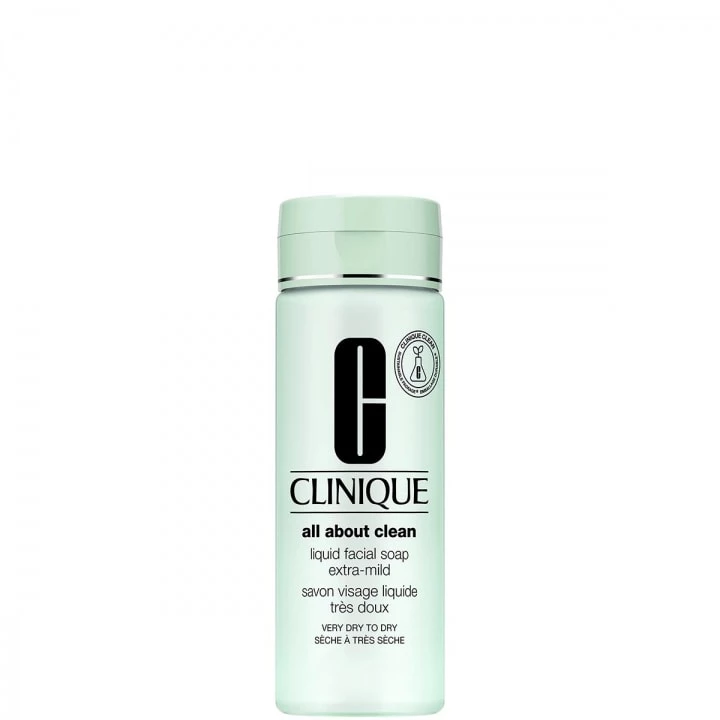 All About Clean™ Savon Visage Liquide Très-Doux - Peaux sèches à très sèches 200 ml - CLINIQUE - Incenza