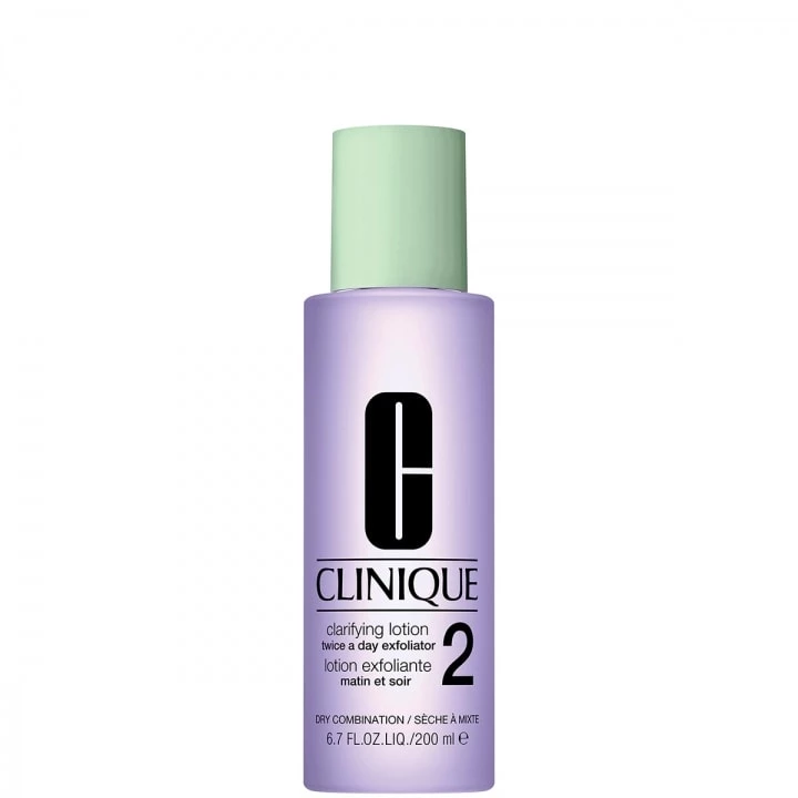 Clarifying Lotion Lotion Exfoliante 2 - Peaux sèches à mixtes 200 ml - CLINIQUE - Incenza