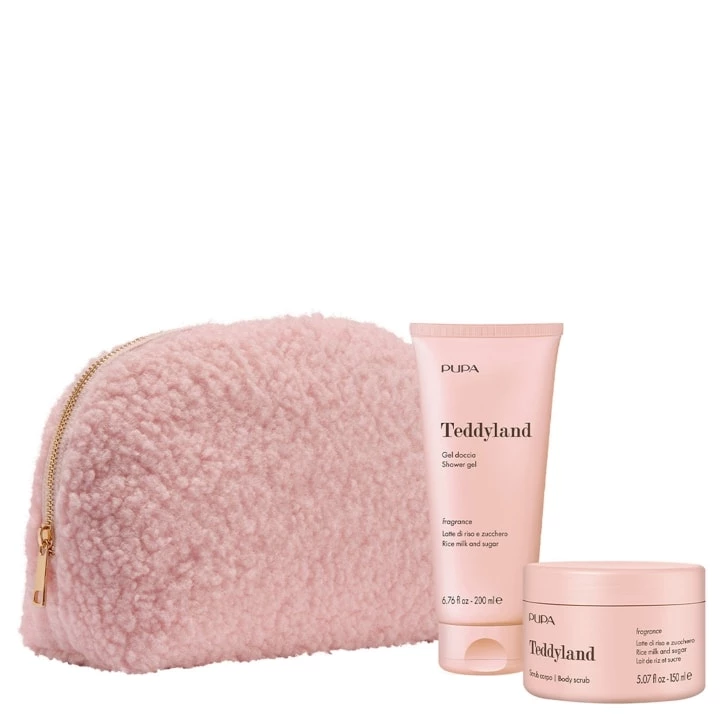 Teddy Land - Lait de Riz Sucré  Coffret Gel Douche et Scrub pour le corps - Pupa - Incenza