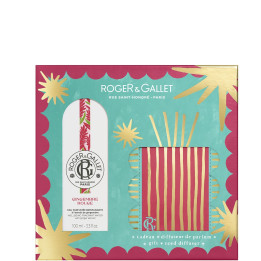 Gingembre Rouge Coffret Eau Parfumée Bienfaisante - Diffuseur 100 ml