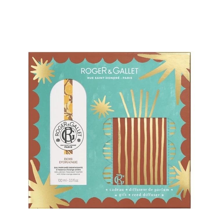 Bois d'Orange Coffret Eau Parfumée Bienfaisante - Diffuseur 100 ml - Roger&Gallet - Incenza