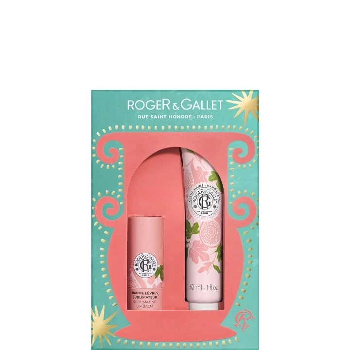 Fleur de Figuier Coffret Duo Baume Lèvres et Crème Mains 30 ml - Roger&Gallet - Incenza