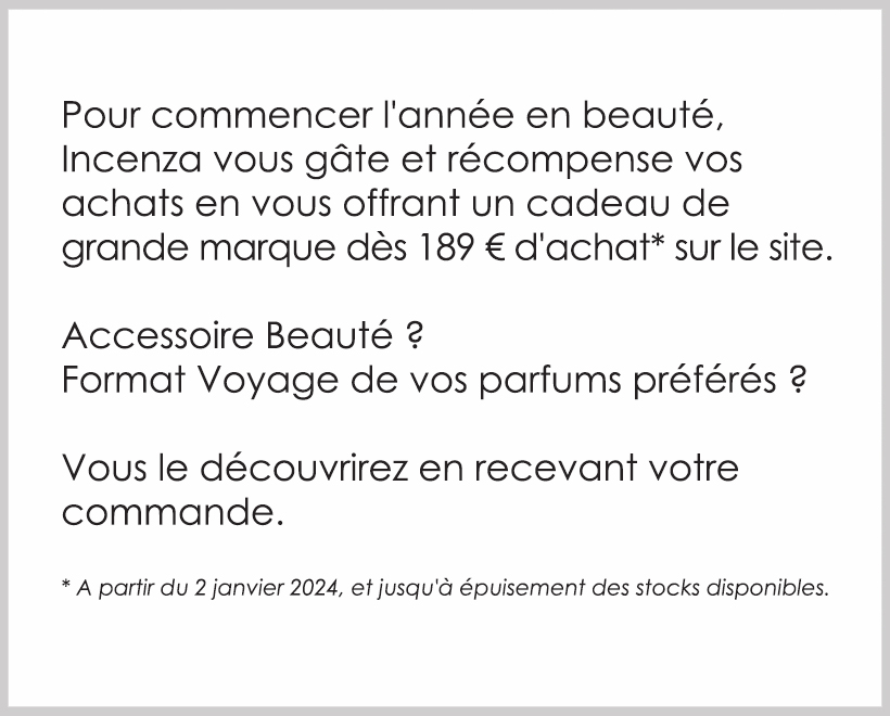 Offre Cadeau Mystère Parfum Soin Maquillage - incenza