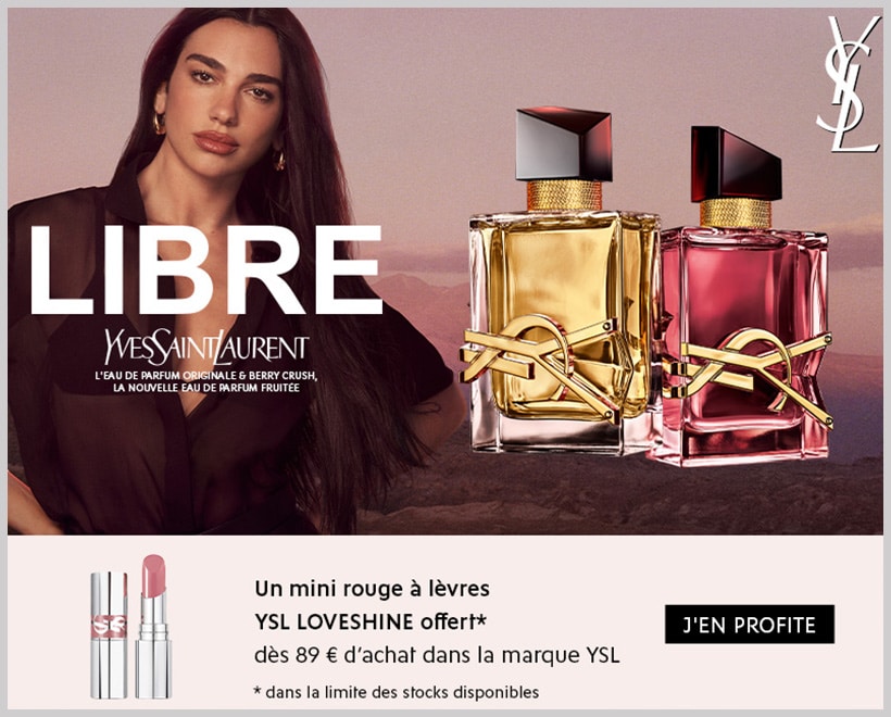Votre Cadeau : Un Mini Rouge à Lèvres YSL Loveshine YVES SAINT LAURENT