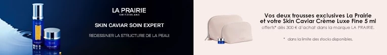 Votre Cadeau : Deux Trousses et une Crème Luxe Fine Skin Caviar LA PRAIRIE