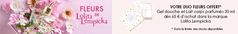 Votre Cadeau : Un Duo Fleurs : Gel Douche & Lait Corps Parfumés LOLITA LEMPICKA