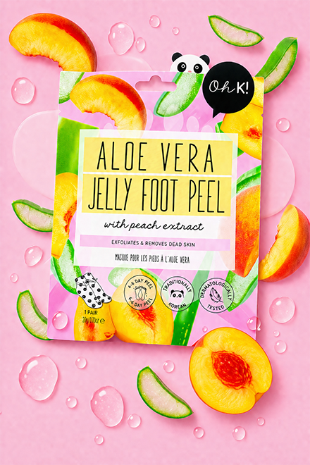 Oh K! Aloe Masque Exfoliant Pieds OH K!