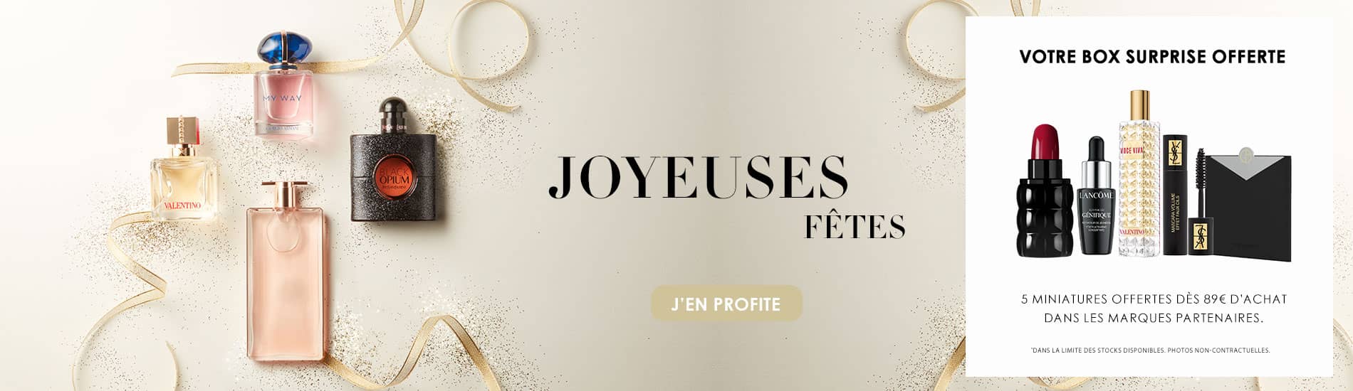 Votre Offre 5 Cadeaux offerts dès 89€ d'achat dans nos marques partenaires