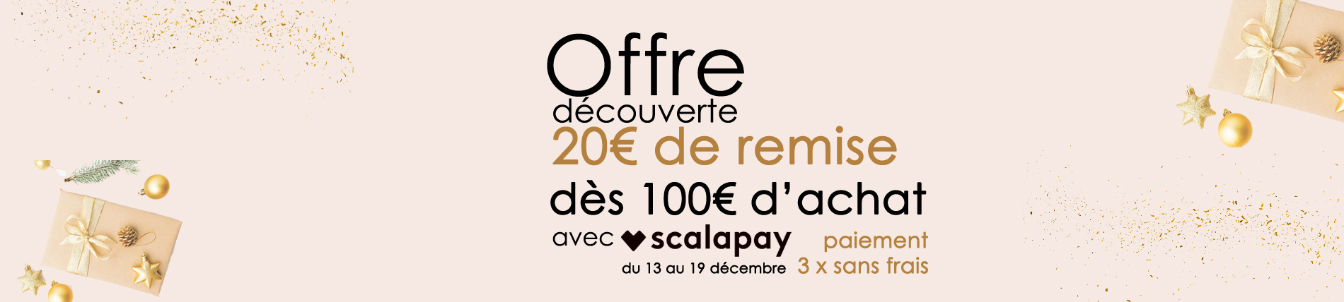 Offre Scalapay x Incenza 20 € offerts dès 100 € d'achat