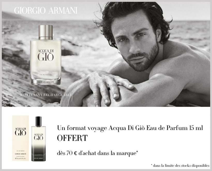 Offre Cadeau Parfum Homme GIORGIO ARMANI - incenza