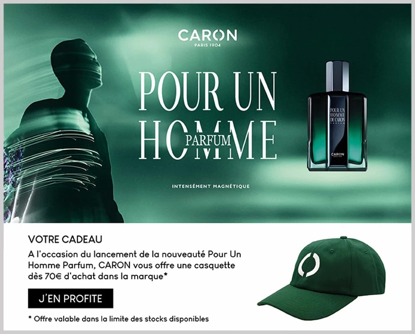Offre Cadeau Parfum Homme Pour un Homme de Caron CARON - Incenza