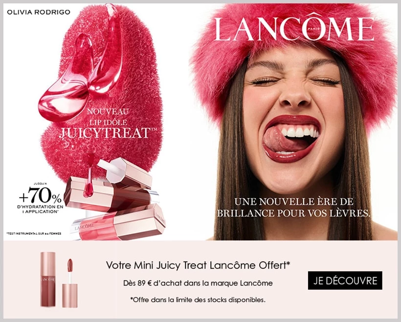 Votre Cadeau : Mini Juicy Treat LANCÔME offert - incenza