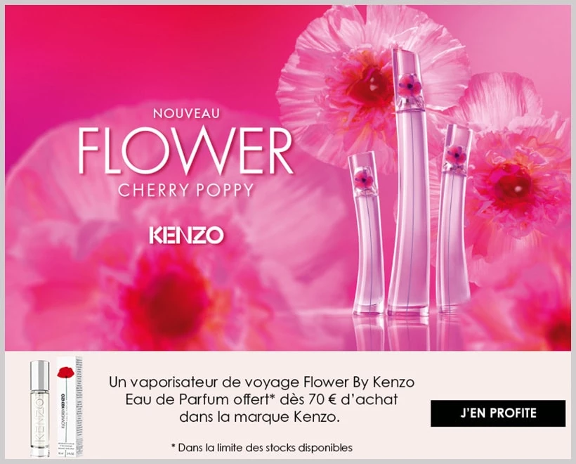 Votre Cadeau : Vaporisateur Voyage Flower By Kenzo Eau De Parfum offert - incenza