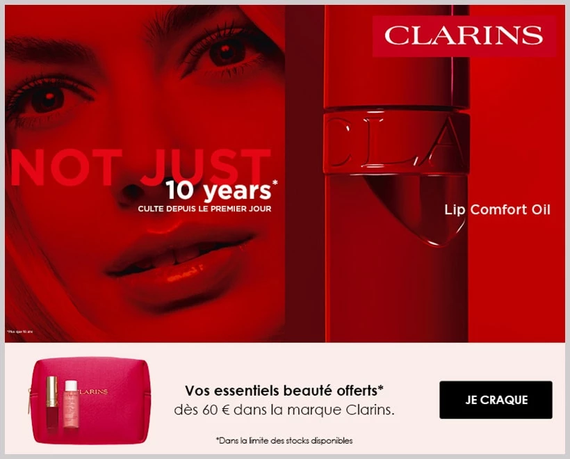 Lip Comfort Oil Huile à Lèvres - Edition Limitée 10 ans CLARINS - incenza