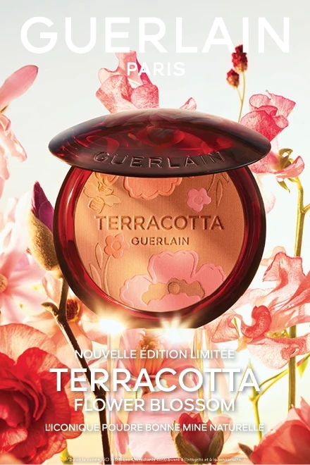 Terracotta Flower Blossom La Poudre Éclat Bonne Mine Naturelle GUERLAIN - incenza