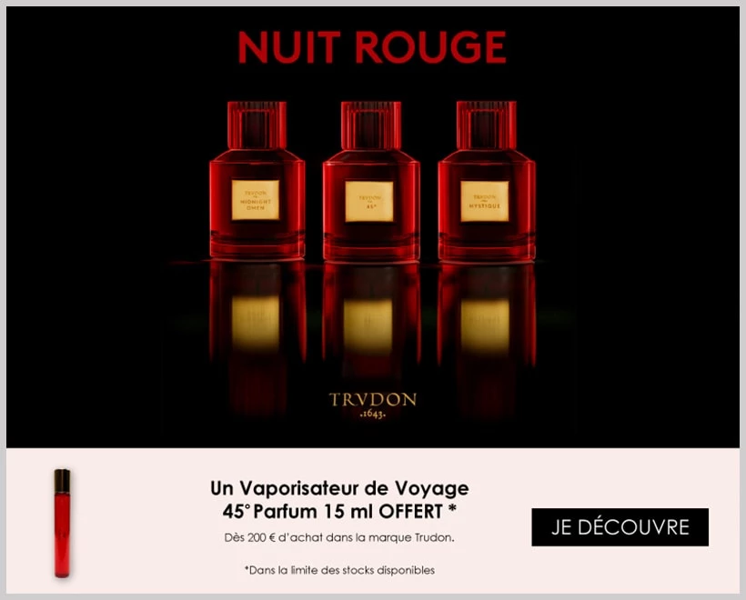 Votre Cadeau : Un Vaporisateur 45° Parfum TRUDON Offert - incenza