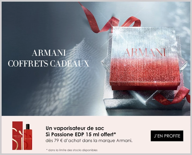 Votre Cadeau : Un Vaporisateur de Sac Sì Passione Eau de Parfum GIORGIO ARMANI - incenza