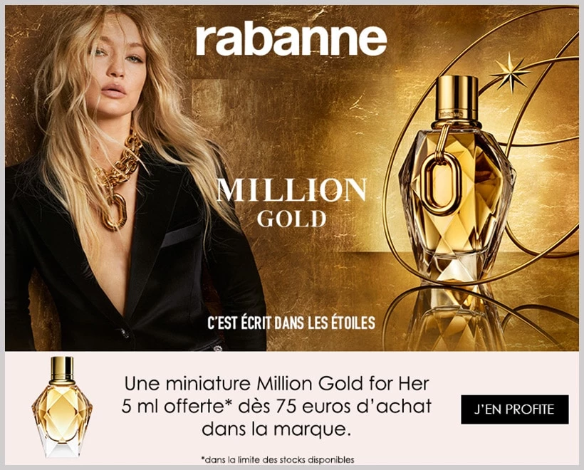 Votre Cadeau : Une Miniature Million Gold For Her RABANNE - incenza