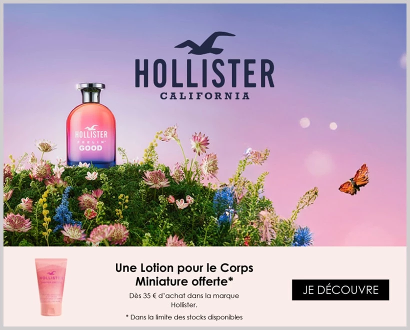 Votre Cadeau : Une Lotion pour le Corps Miniature HOLLISTER - incenza