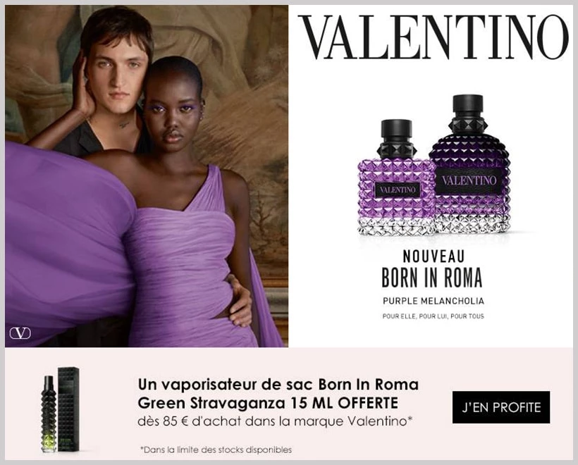 Votre Cadeau : Un Vaporisateur de Sac Born In Roma Green Stravaganza VALENTINO - incenza