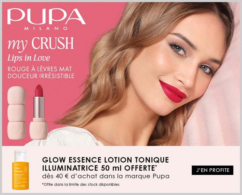 Votre Cadeau : Une Lotion Tonique Glow Essence Illuminatrice PUPA