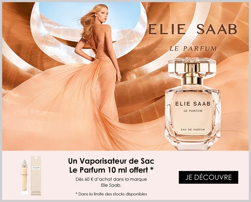 Votre Cadeau : Un Vaporisateur de Sac Le Parfum ELIE SAAB