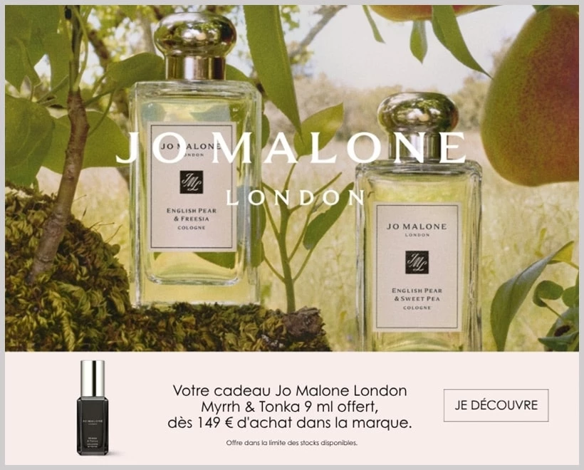 Votre Cadeau : Une Miniature Myrrh & Tonka JO MALONE