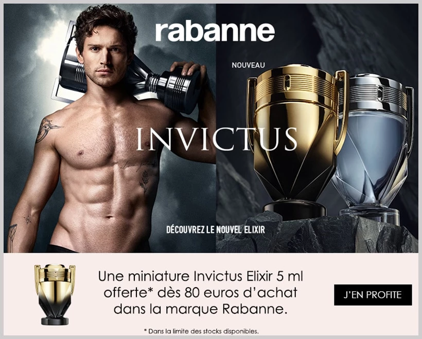Votre Cadeau : Une Miniature Invictus Elixir RABANNE