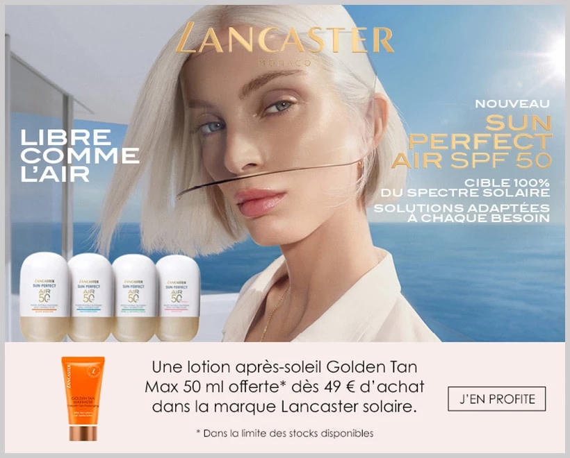 Votre Cadeau : Une Lotion Après-Soleil Golden Tan Max LANCASTER