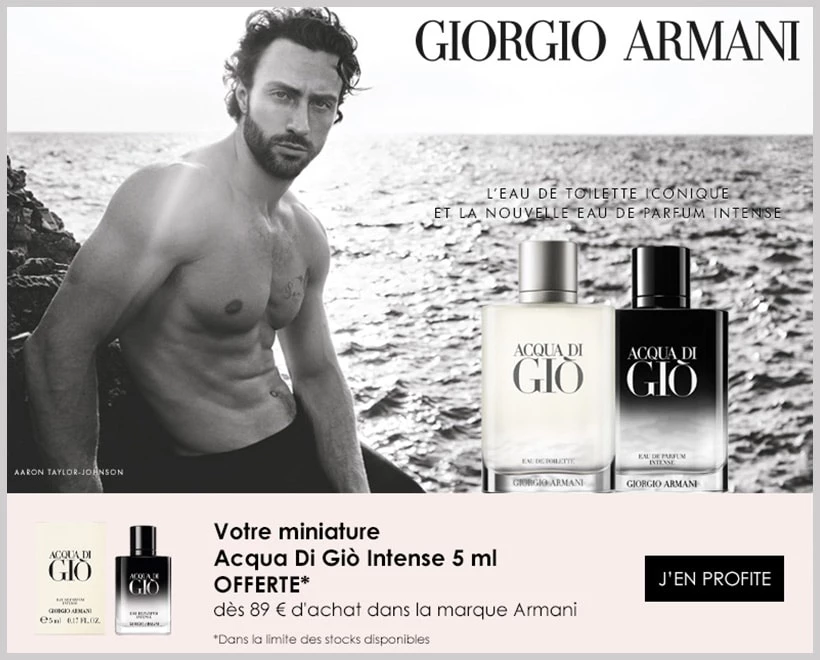 Votre Cadeau : Une Miniature Acqua Di Gio Intense GIORGIO ARMANI