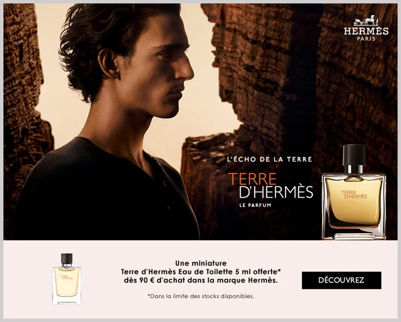 Votre Cadeau : Une Miniature Terre d'Hermès Eau de Toilette HERMÈS