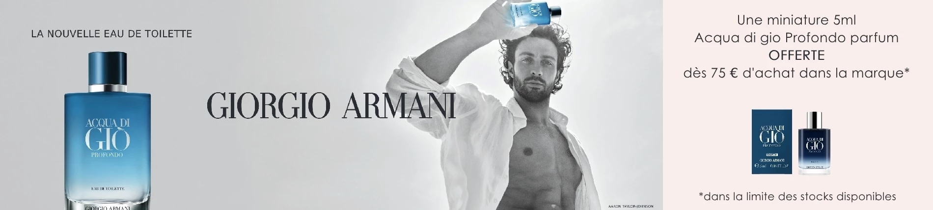 Découvrez La Nouvelle Eau de Toilette Acqua Di Gio Profondo GIORGIO ARMANI - incenza