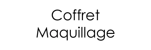 Coffret Maquillage - incenza