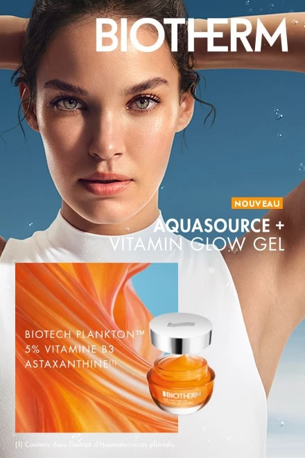 Aquasource+ Vitamin Glow Gel Éclat Visage BIOTHERM - incenza