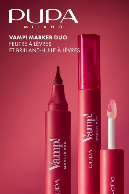 Vamp! Marker Duo Feutre à Lèvres et Brillant Huile à Lèvres PUPA - incenza