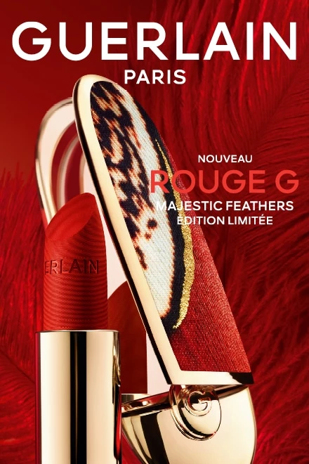 Rouge G de Guerlain Majestic Feathers L’Écrin Bijou Double Miroir Phoenix GUERLAIN - incenza