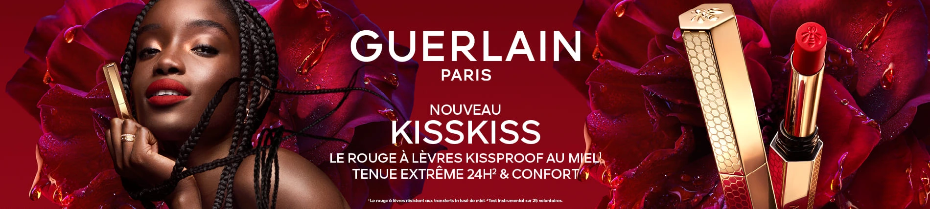 KissKiss Le Rouge à Lèvres Intense Au Miel Kissproof Mat Floutant Tenue Extrême 24 h GUERLAIN
