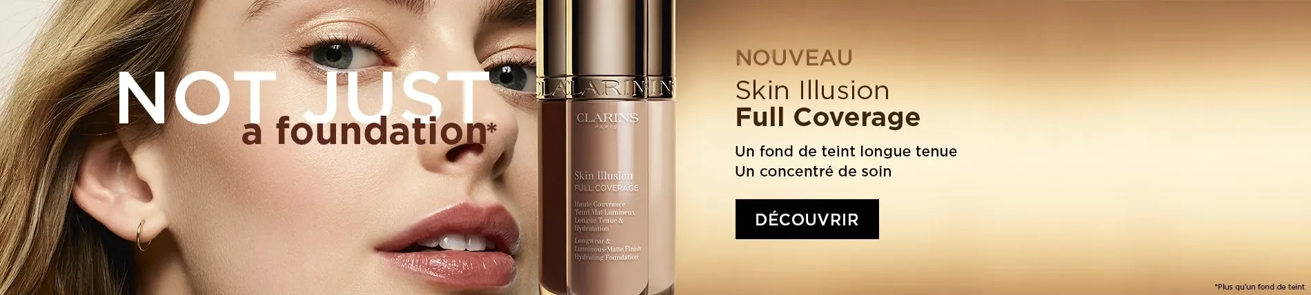 Skin Illusion Full Coverage Haute Couvrance Teint Mat Lumineux Longue Tenue & Hydratation CLARINS