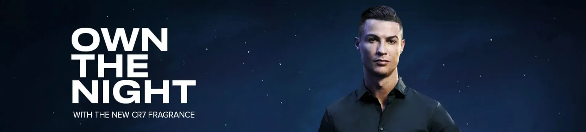 Bannière institutionnelle Cristiano Ronaldo CR7 FRAGRANCE