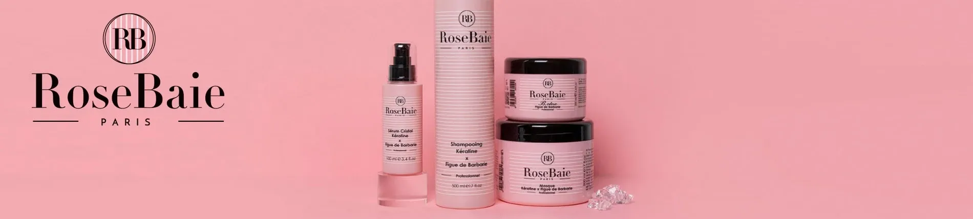 Produits Capillaires Keratine et Figue de Barbarie ROSEBAIE PARIS