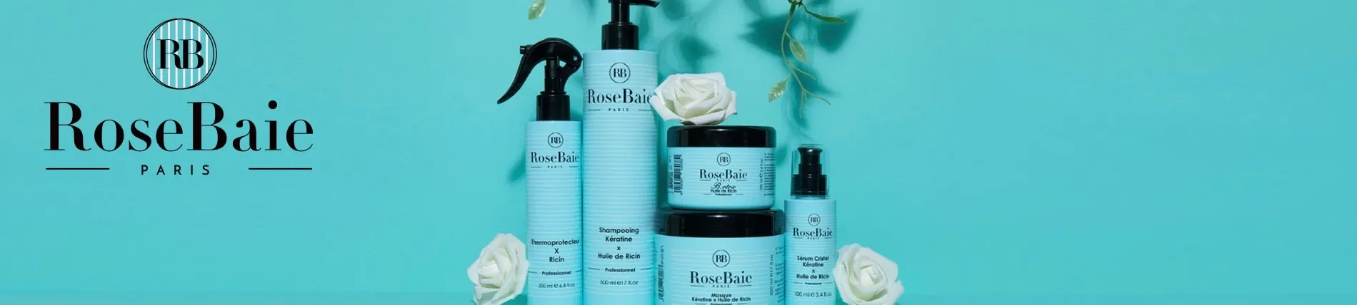 Soins Capillaires Keratine et Huile de Ricin ROSEBAIE PARIS