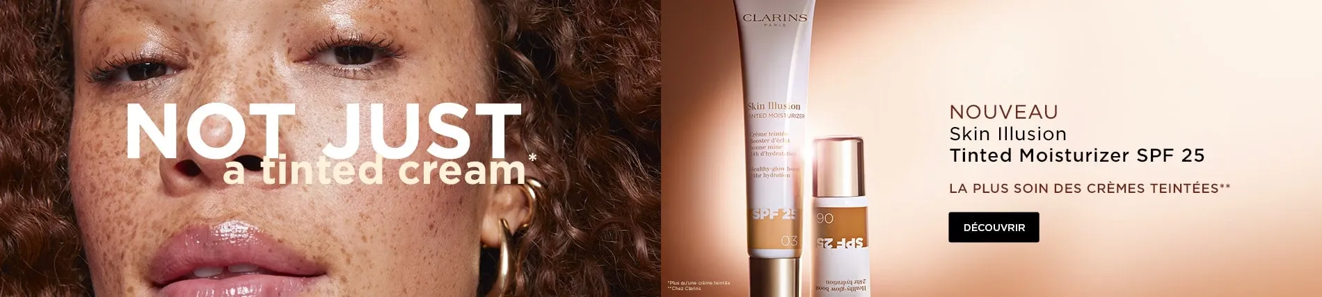 Skin Illusion Tinted Moisturizer SPF25 Crème Teintée Booster d'Eclat CLARINS