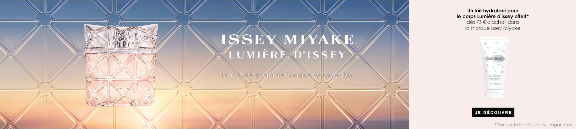 Votre Cadeau : Un Lait Hydratant pour le Corps Lumière d'Issey ISSEY MIYAKE