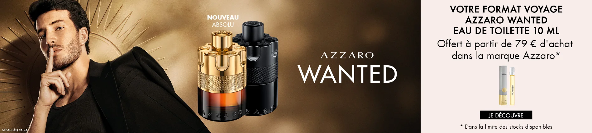 Votre Cadeau : Un Vaporisateur Azzaro Wanted Eau de Toilette AZZARO